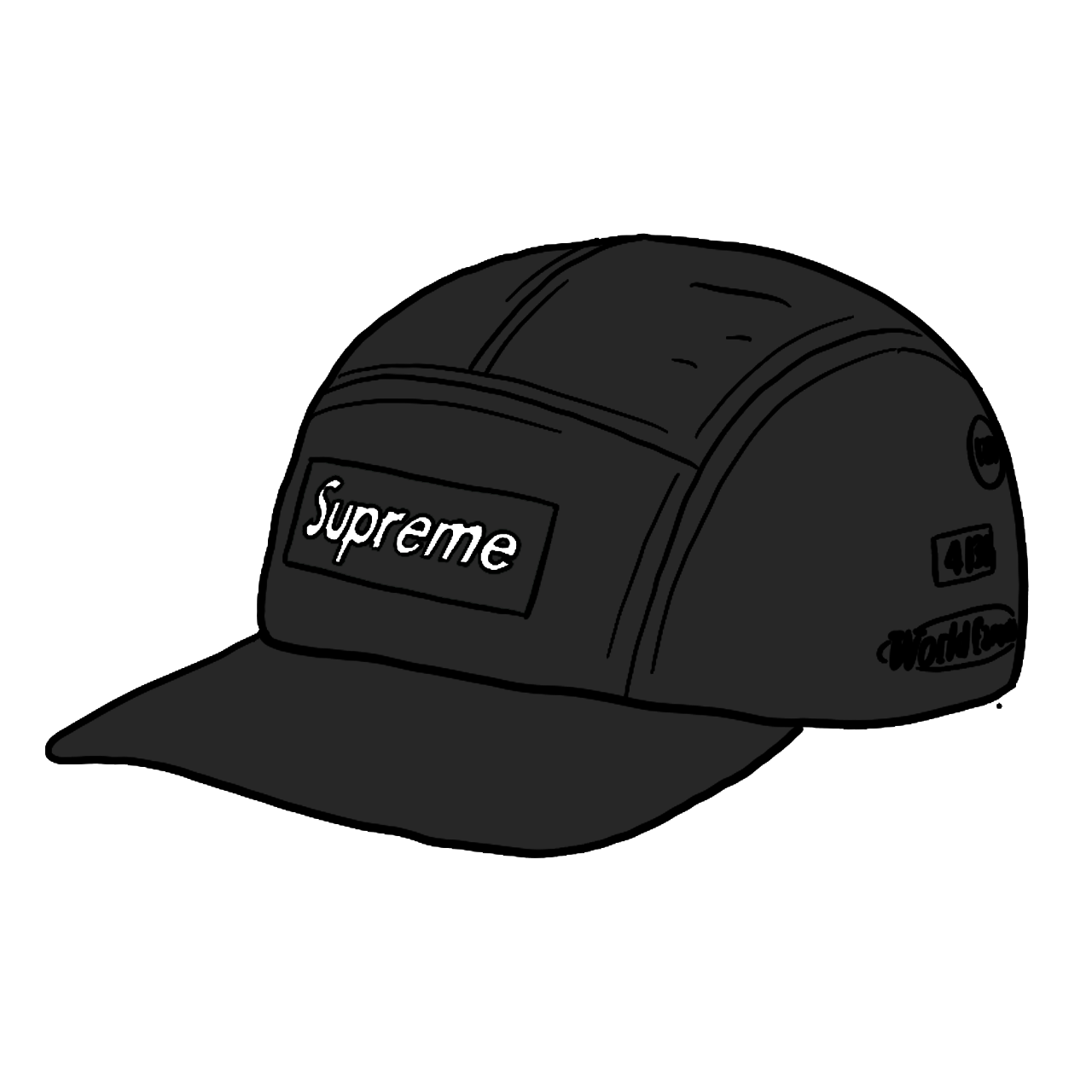 Supreme Trail Camp Cap 黒 キャップ帽子