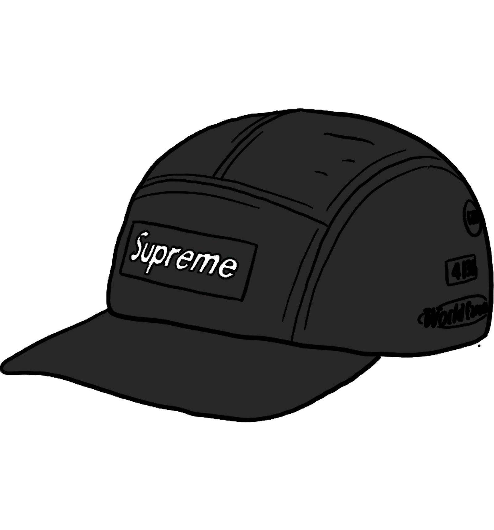 Supreme Trail Camp Cap Black - SS20 - US