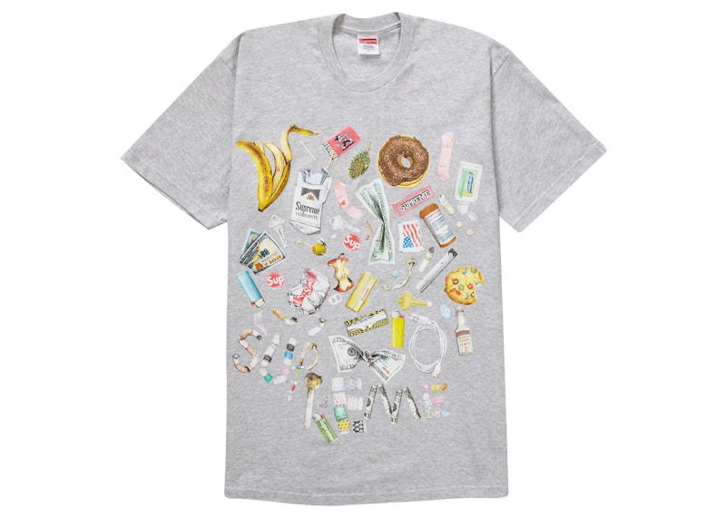 直売超安い Supreme シュプリーム Trash Tee Ash Grey Tシャツ