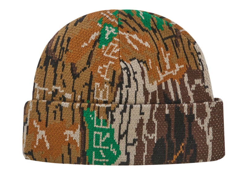 Supreme Trebark Camo Beanie Brown - FW22 - GB