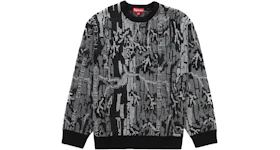 Supreme Trebark Camo Sweater Black