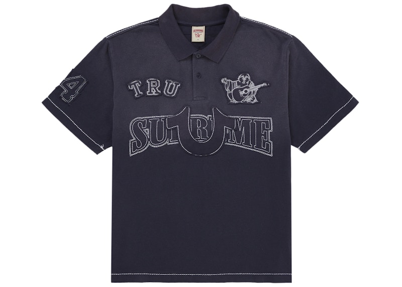 トップス Supreme True Religion Applique Polo Navy Supreme True Religion Applique Polo Navy Men's - FW25 - US