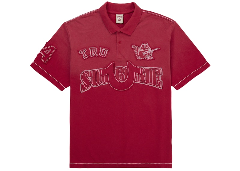 Supreme True Religion Appliqué Polo L Supreme True Religion Applique Polo Red Men's - FW25 - US