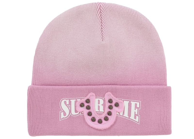 Pre-owned Supreme True Religion Beanie (fw25) In Pink