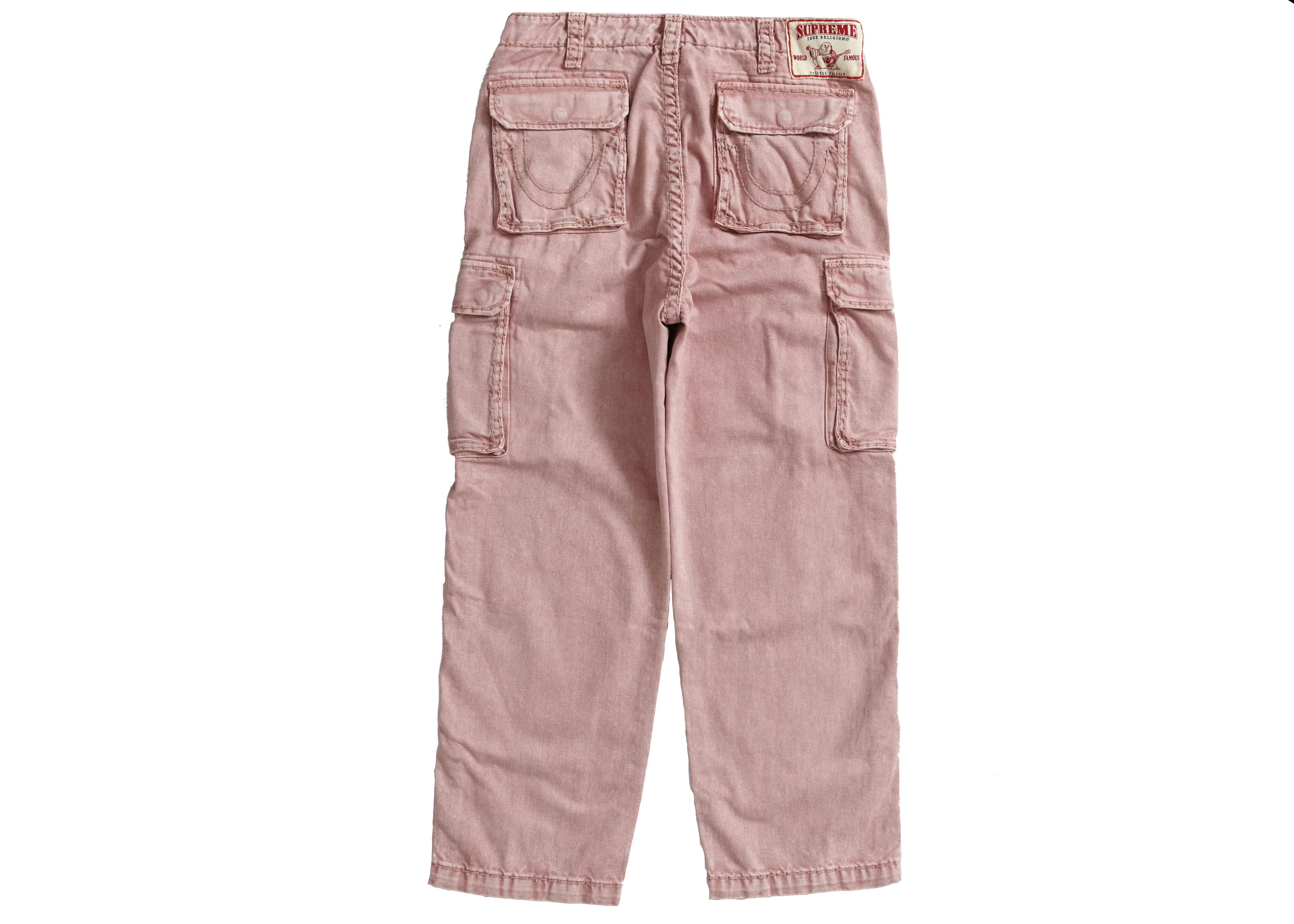 Supreme True Religion Denim Cargo Pant Pink Men's - FW21 - US