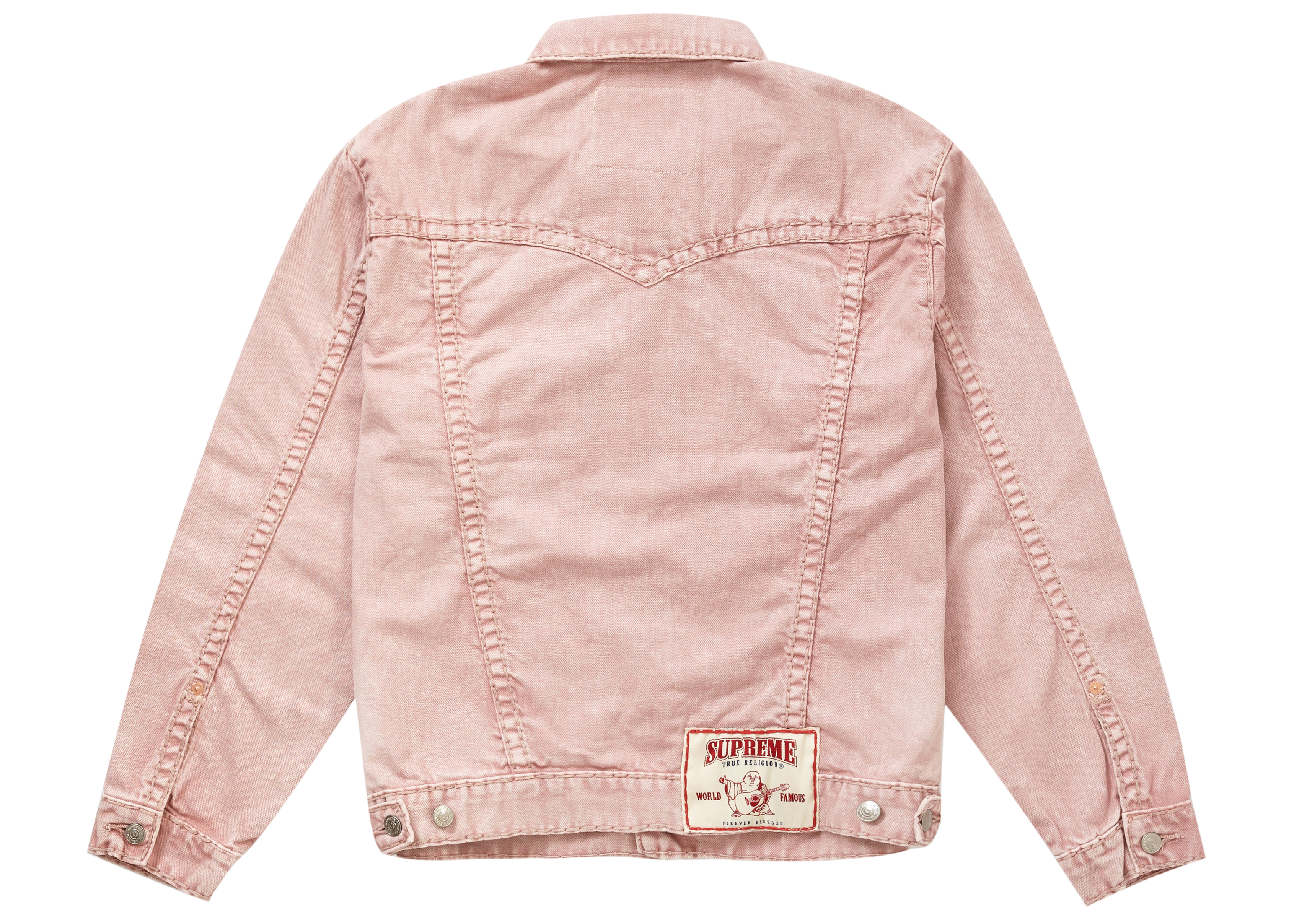 Supreme True Religion Denim Trucker Jacket Pink Men's - FW21 - US