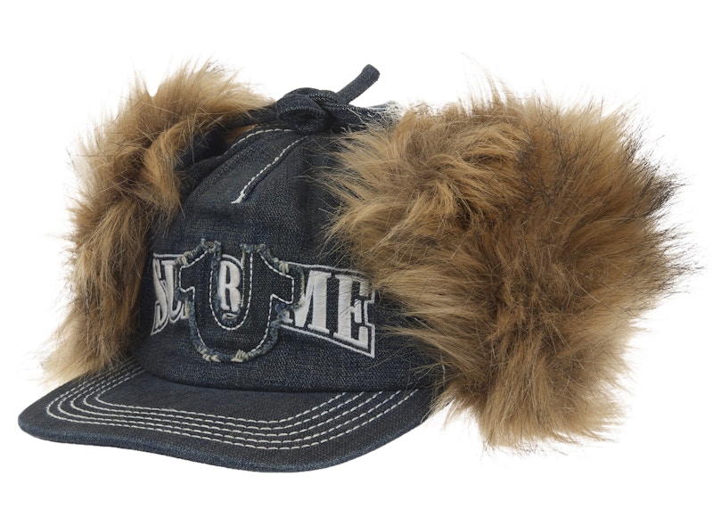 Pre-owned Supreme True Religion Earflap 5panel In Navy Blue