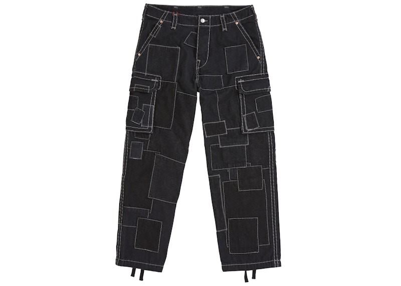パンツ Supreme True Religion Cargo Pant 34 Supreme True Religion Patchwork Cargo Pant Black Men's - FW25 - US