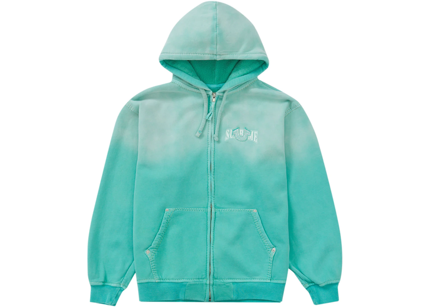 Supreme True Religion Zip Up Hooded Sweatshirt (FW22) Aqua Men's