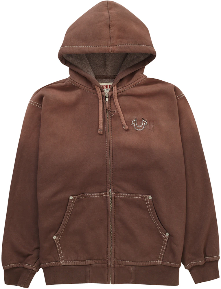 Louis Vuitton Black Brown Unisex Zipper Hoodie For Men Women