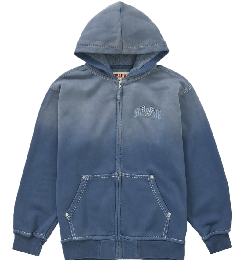 Supreme True Religion Zip Up Hooded Sweatshirt (FW22) Indigo Men's