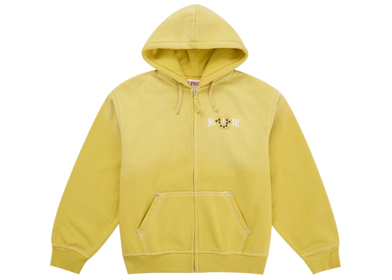 Supreme True Religion Zip Up Hooded Sweatshirt (FW25) Yellow Men's