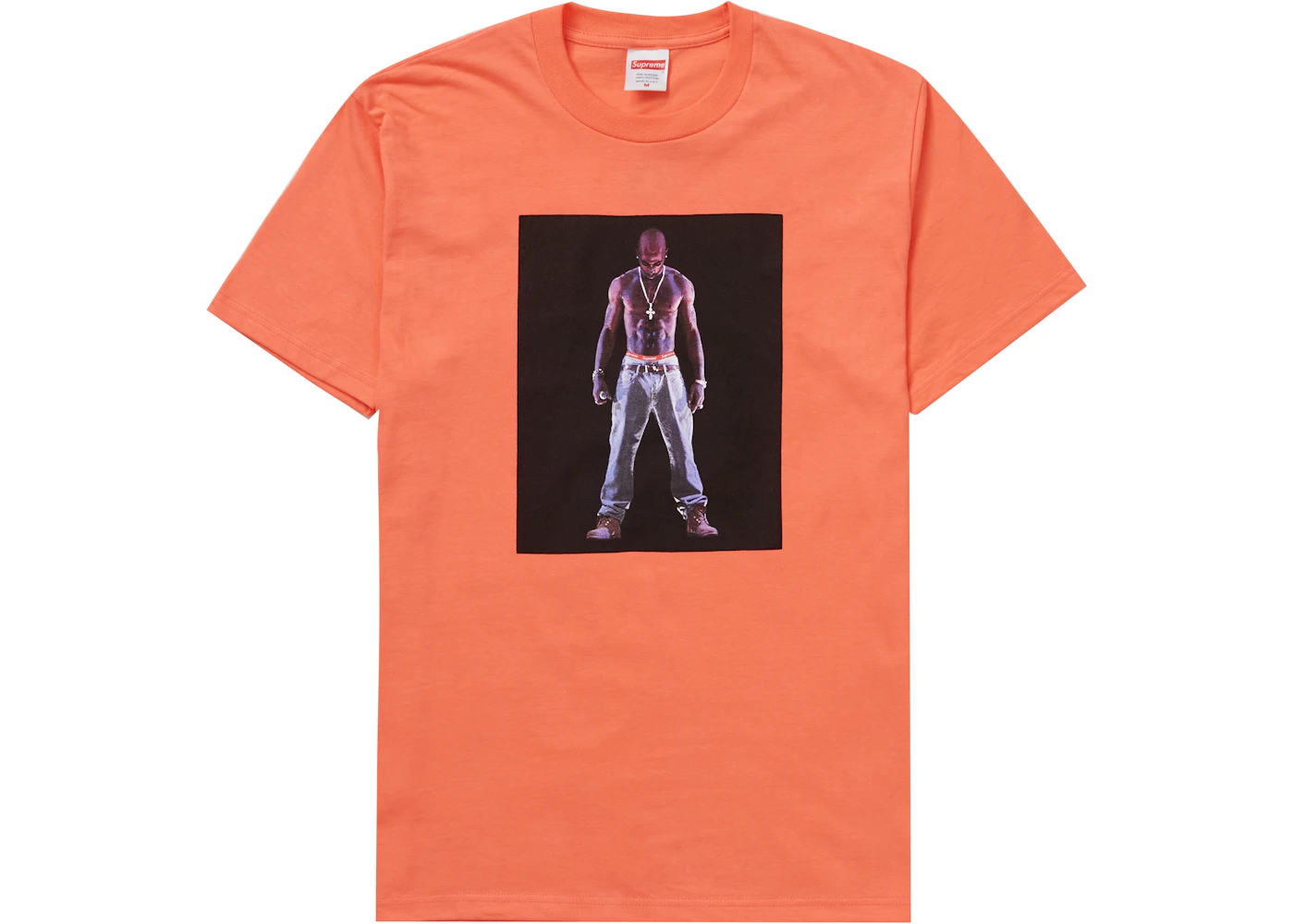 Supreme tupac hologram tee yellow Clearance