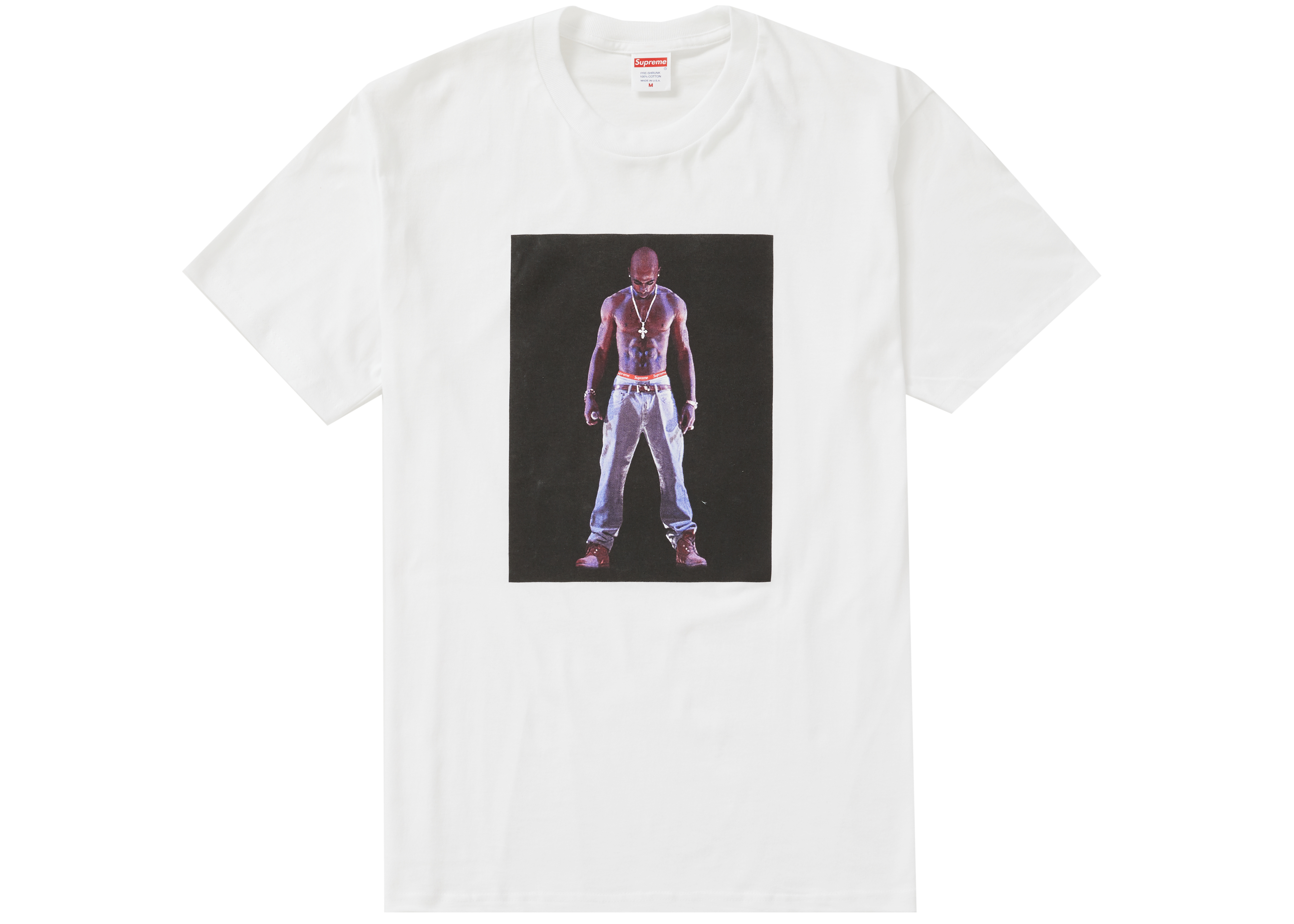 メンズSupreme Tupac Hologram Tee white 白 S&L - Tシャツ/カットソー ...