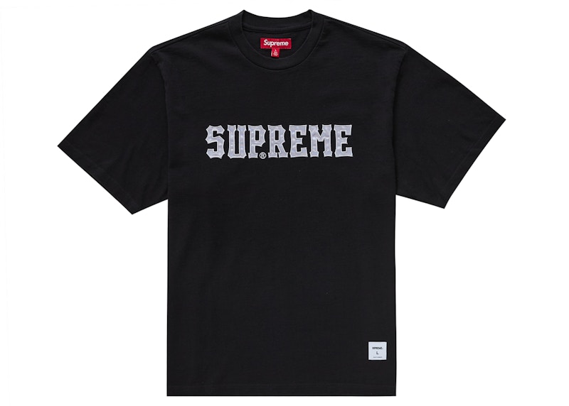 Supreme Twill Applique S/S Top Black Men's - FW24 - US