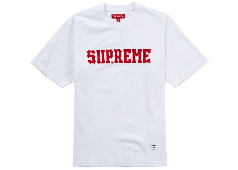 Supreme Twill Applique S/S Top White Men's - FW24 - US