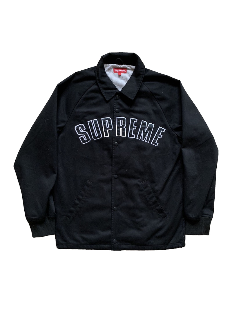 Supreme Twill Coaches Jacket Black Men's - FW15 - US