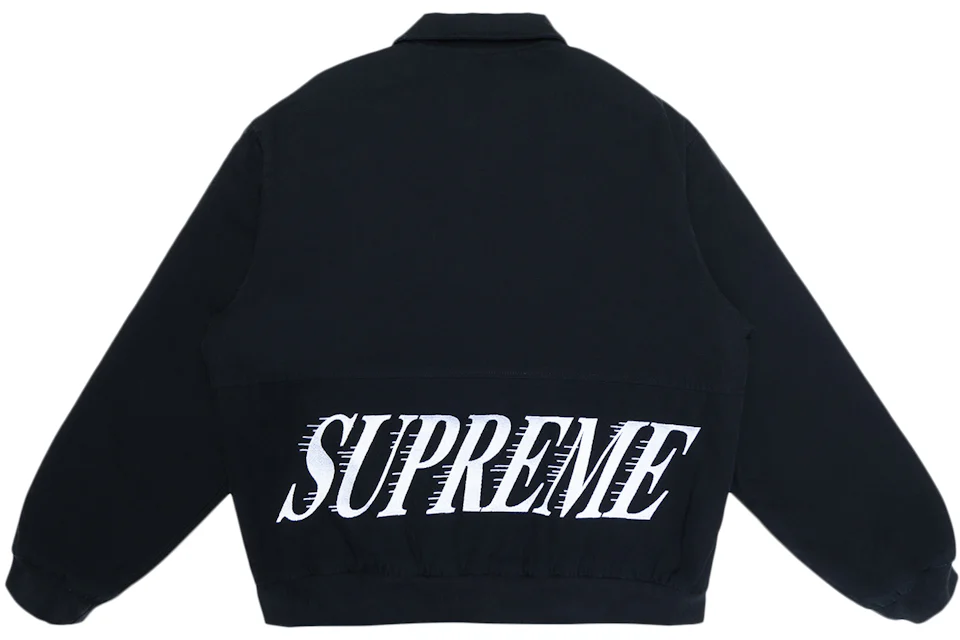 Supreme Twill Varsity Varsity Jacket Black Men's - SS20 - US