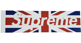 Supreme UK Union Jack Box Logo Sticker