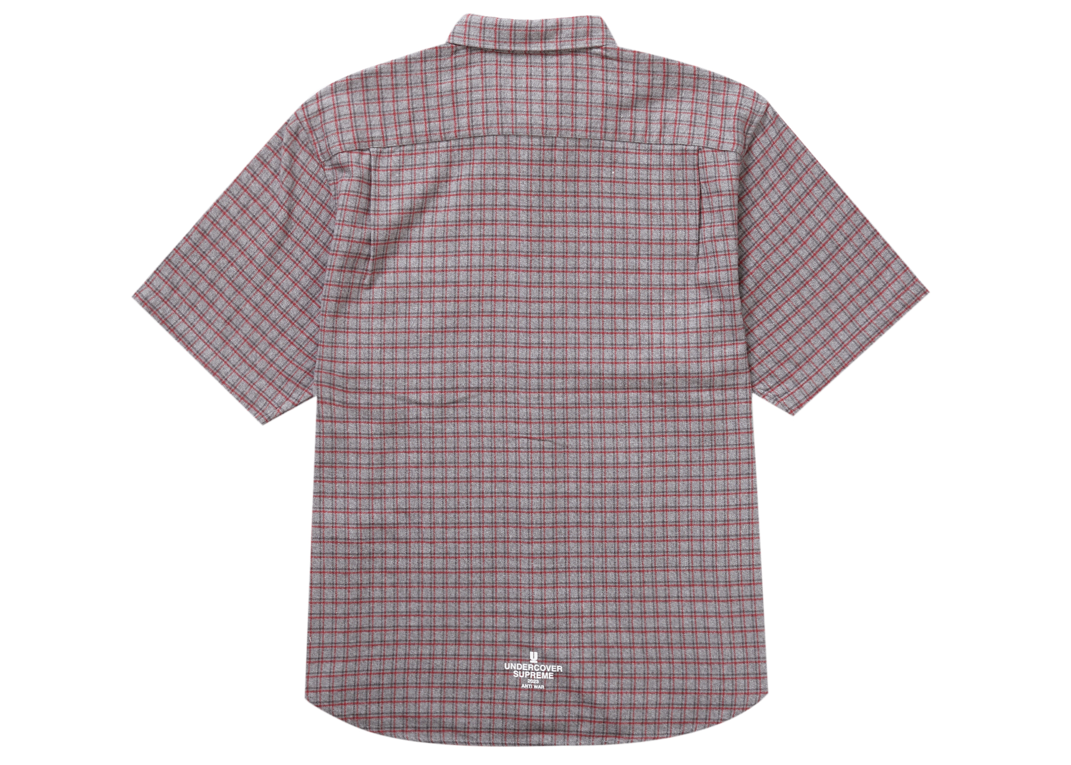 Supreme UNDERCOVER S/S Flannel Shirt Grey Plaid Men's - SS23 - GB