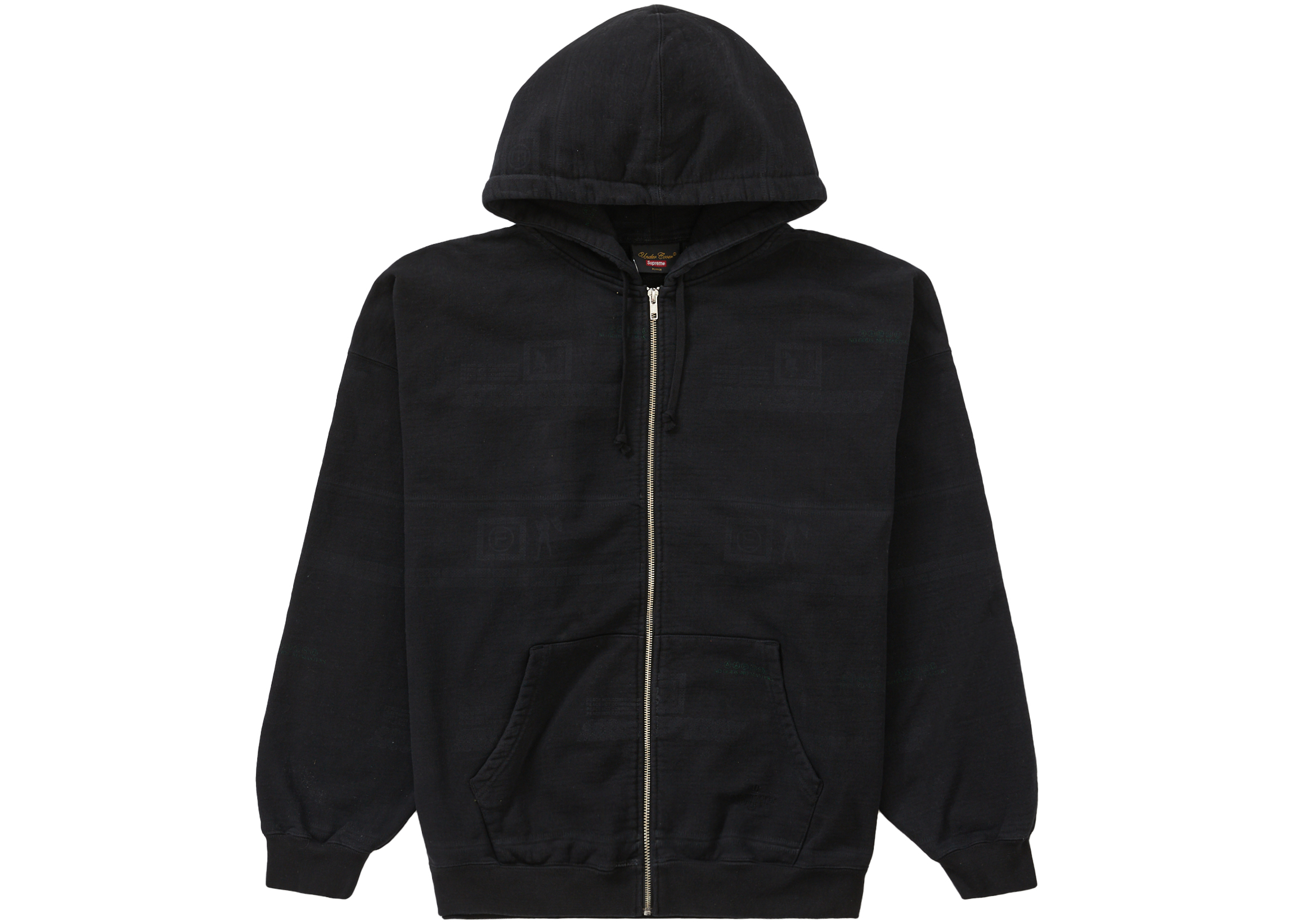 Supreme UNDERCOVER Zip Up Hooded Sweatshirt Black - SS23 Men's - US