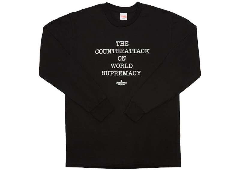 Supreme UNDERCOVER/Public Enemy Counterattack L/S Tee Black Men's