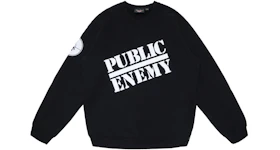 Supreme UNDERCOVER/Public Enemy Crewneck Sweatshirt Black