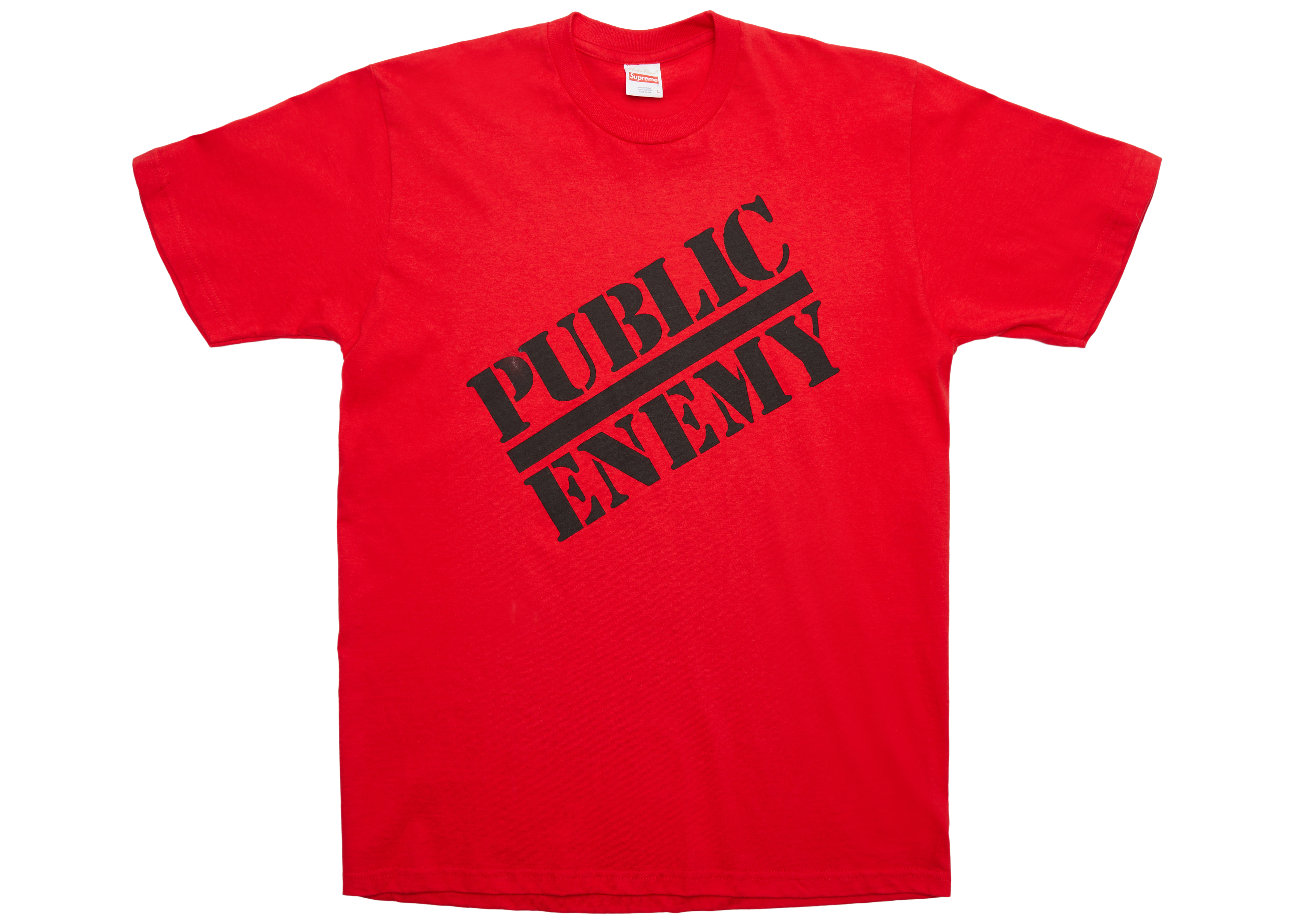 Supreme x Public Enemy tee red T-shirtトップス