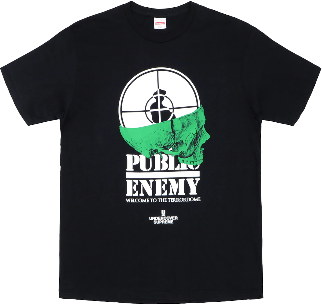 Supreme UNDERCOVER/Public Enemy Terrordome Tee Black Men's - SS18 - US