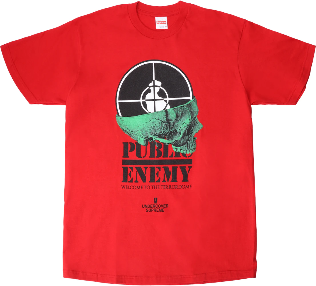 Supreme UNDERCOVER/Public Enemy Terrordome Tee Red Men's - SS18 - US