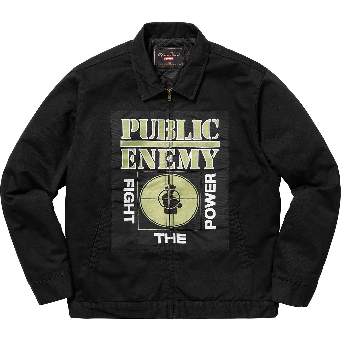 Supreme UNDERCOVER/Public Enemy Work Jacket Black