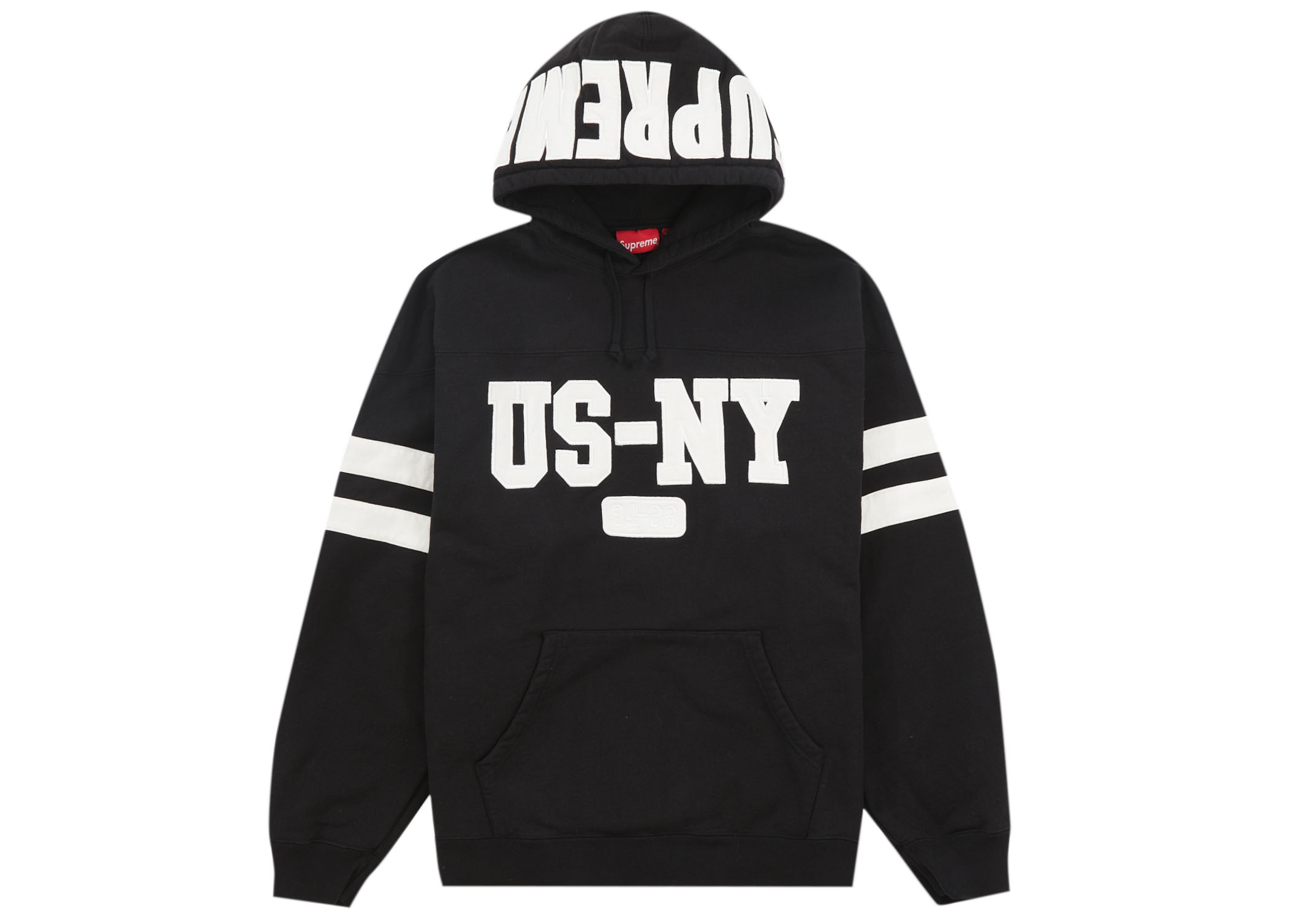 Supreme US-NY Hooded Sweatshirt Black Men's - FW22 - US