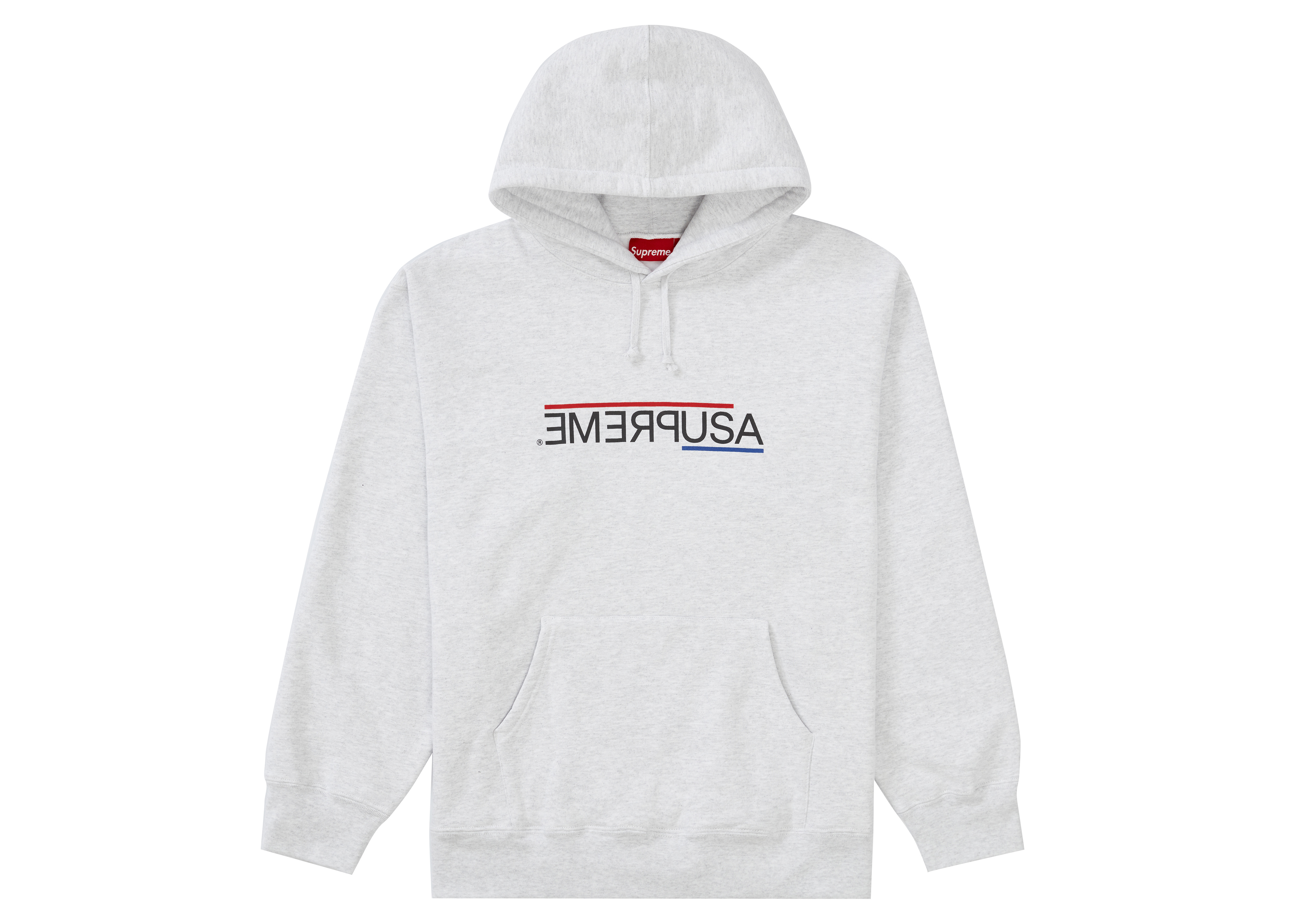 Supreme USA Hooded Sweatshirt Ash Grey Men's - FW21 - US