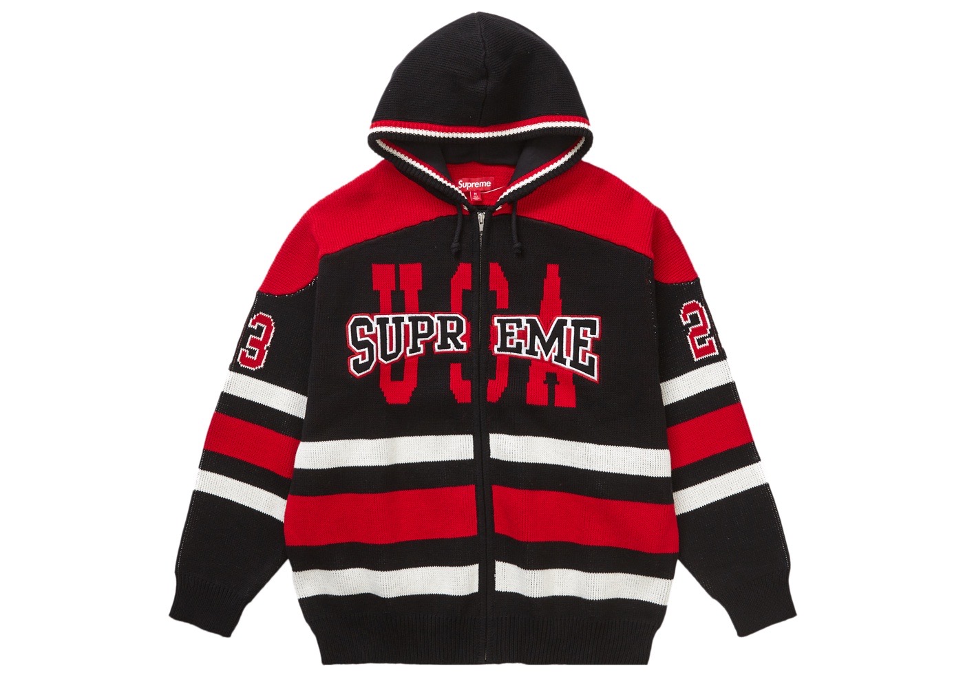 Supreme Toy Machine Zip Up Hooded Sweater Black Men's - SS24 - US