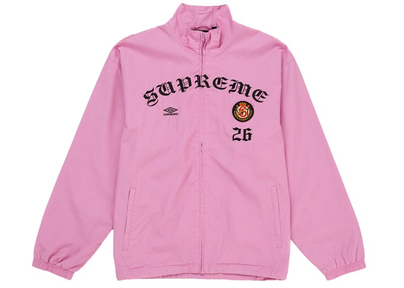 Supreme Umbro Cotton Ripstop Track Jacket (FW26) Pink
