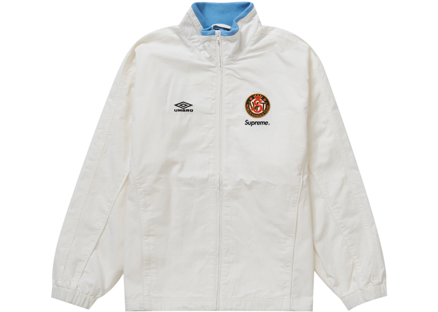Supreme Umbro Cotton Ripstop Track Jacket White Men's - FW23 - US