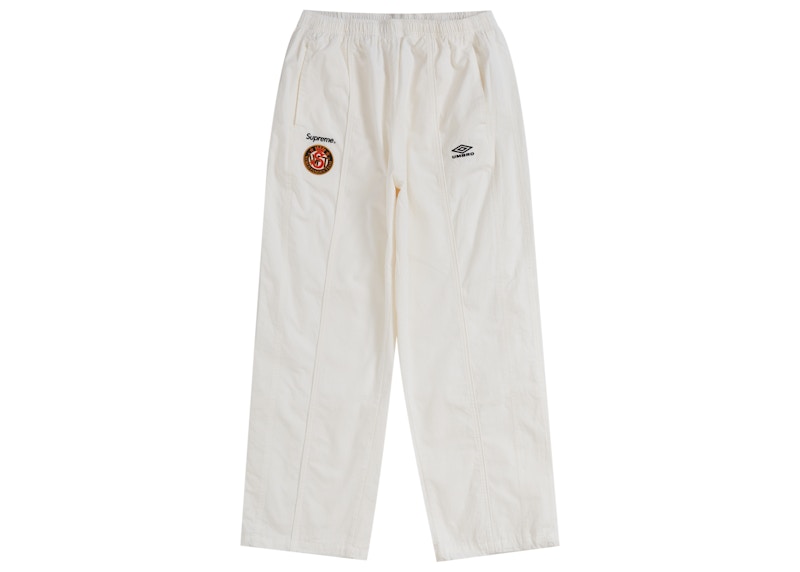 Supreme Umbro Cotton Ripstop Track Pant White Men's - FW23 - GB