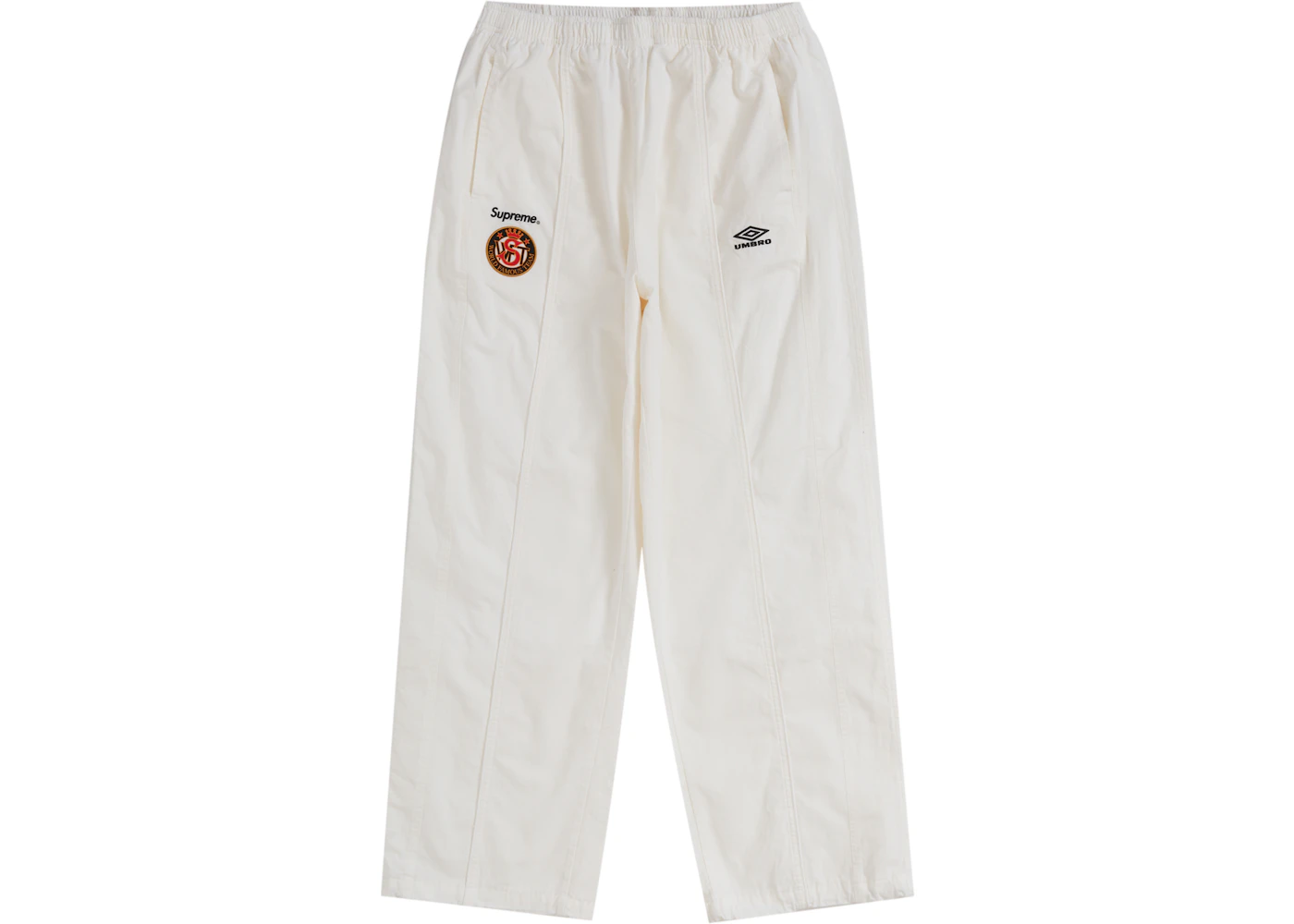 Supreme Umbro Cotton Ripstop Track Pant White Men's FW23 US