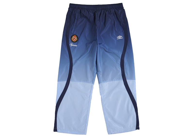 【美品】supreme umbro track pant navyトラック L Supreme Umbro Gradient Track Pant Navy Men's - US