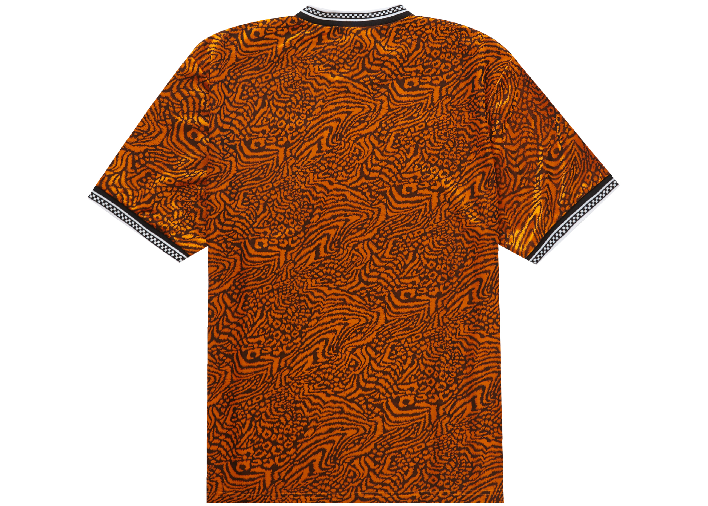 Supreme Umbro Jacquard Animal Print Soccer Jersey Orange Men's 