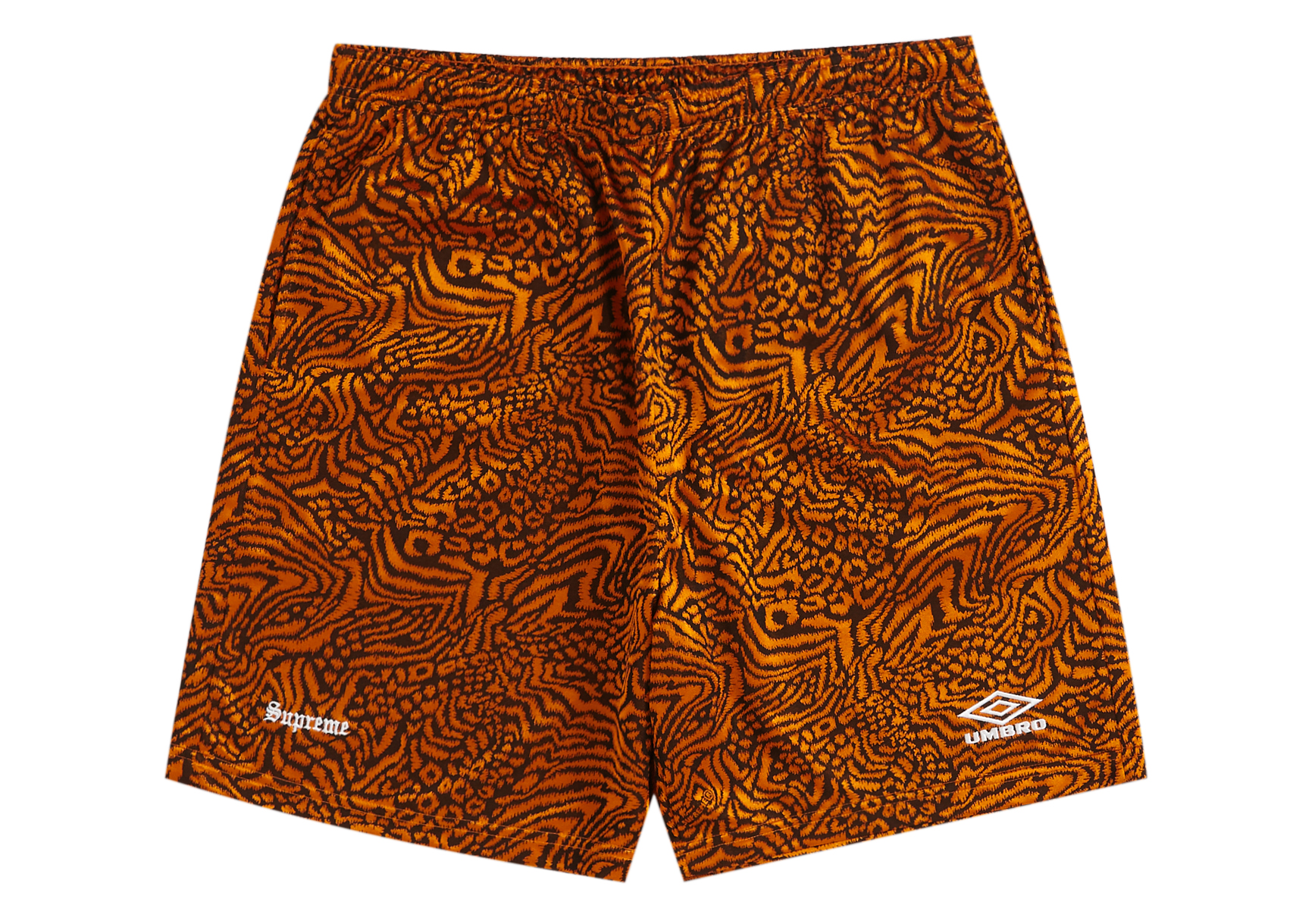 Supreme Umbro Jacquard Animal Print Soccer Short Orange Men's