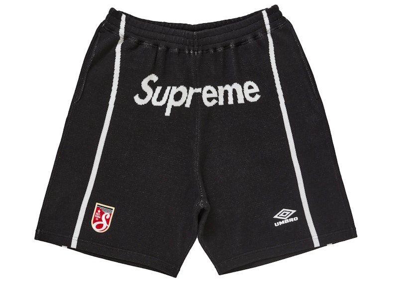 Supreme Umbro Knit Soccer Short Black メンズ - SS25 - JP Supreme Umbro Knit Soccer Short Black メンズ - SS25 - JP