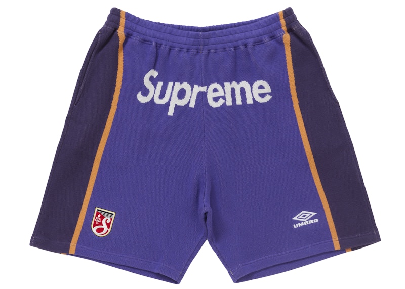 Supreme Umbro Knit Soccer Short Purple メンズ - SS25 - JP Supreme Umbro Knit Soccer Short Purple メンズ - SS25 - JP