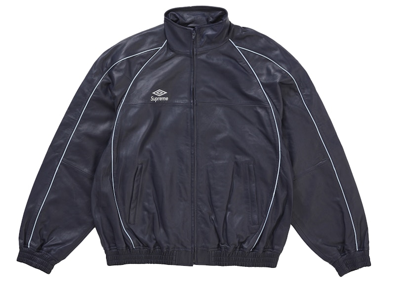 Supreme Umbro Leather Track Jacket Navy メンズ - JP