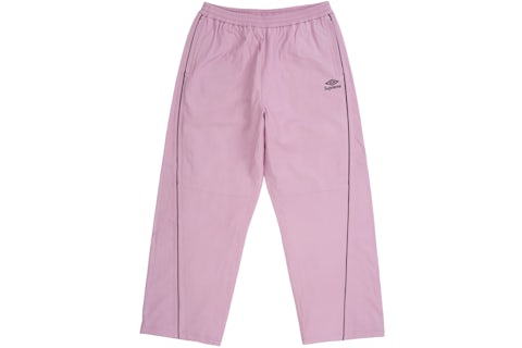 Pantaloni sportivi in pelle Supreme Umbro Rosa Uomo FW25 IT