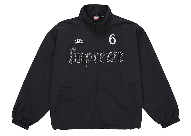 Supreme Umbro Rhinestone Track Jacket Black