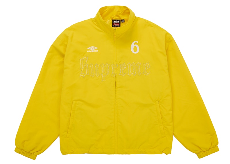 Supreme Umbro Rhinestone Track Jacket Yellow