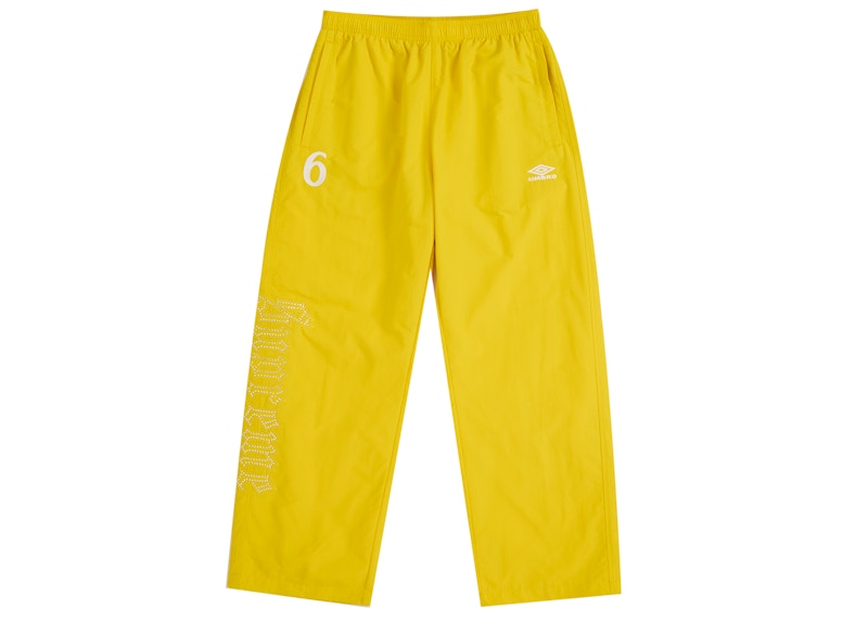Supreme Umbro Rhinestone Track Pant Yellow
