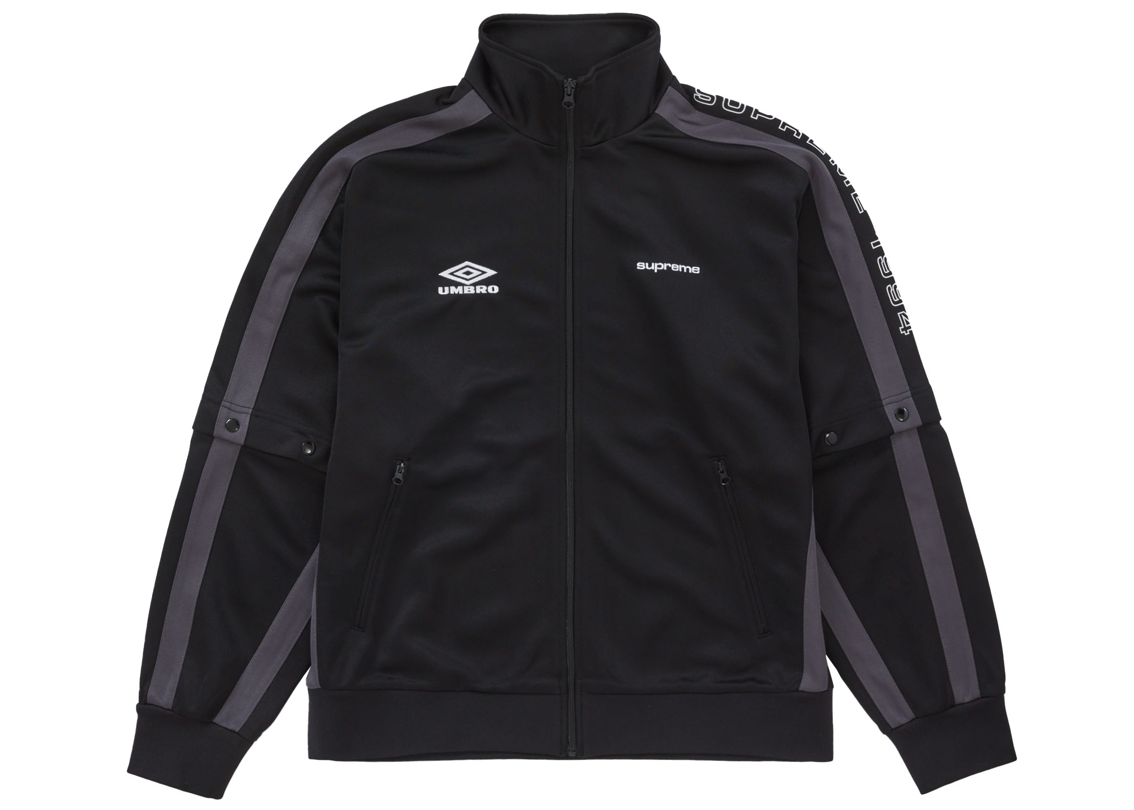 Supreme Umbro Snap Sleeve Jacket 黒-