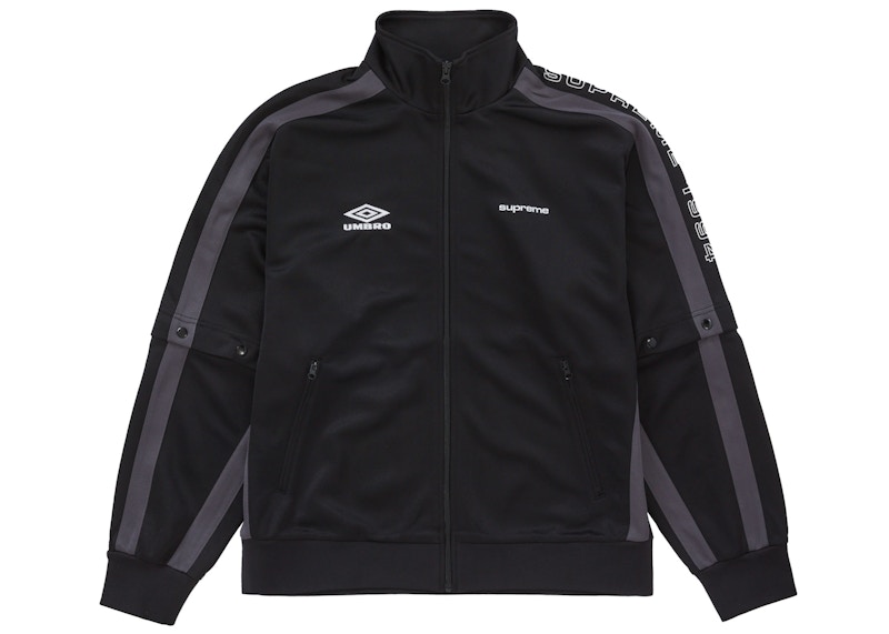 Supreme Umbro Snap Sleeve Jacket Black Men's - SS23 - US